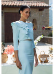 Conjunto de Festa Azul Pastel com Saia e Top | Cerimónia Portugal 2026