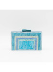 Mala de Festa Azul Tiffany em Madrepérola | Clutch Cerimónia 2026