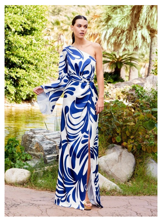 Vestido de Cerimónia Marinho e Branco | Casamentos Aveiro, Leiria e Coimbra