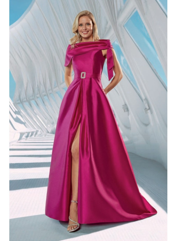 Vestido de Gala Versátil Fúcsia e Azul Royal | Boutique Coimbra