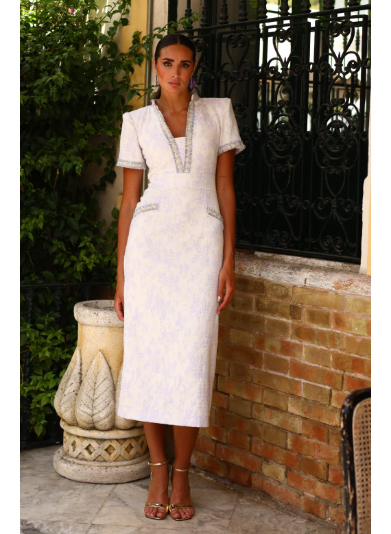 Vestido Midi Jacquard | Atelier de Moda Feminina e Consultoria