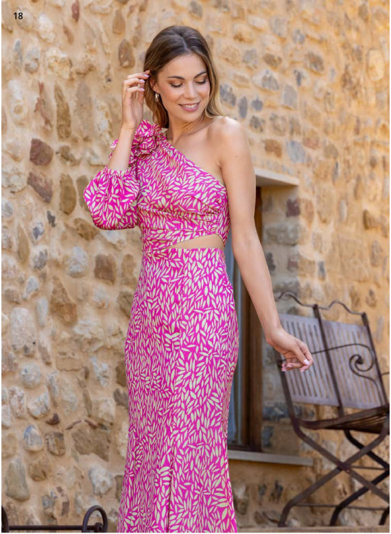 Vestido midi cerimónia