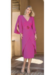 Vestido Midi Rosa para Madrinha ou Mãe dos Noivos | Elegância Atual