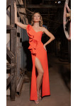 Vestido Longo de Gala com Plumas | Biba Boutique